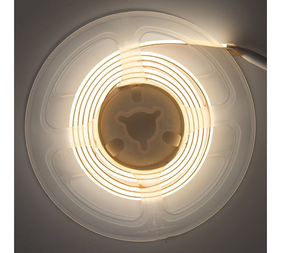 Лента светодиодная General Lighting Systems GLS-COB-528-14-24-IP20-4, 5 метров, 14Вт/м, 24В, 10мм, 528 диодов/м, 1600Лм/м, IP20, 4500К - нейтральный белый 502914