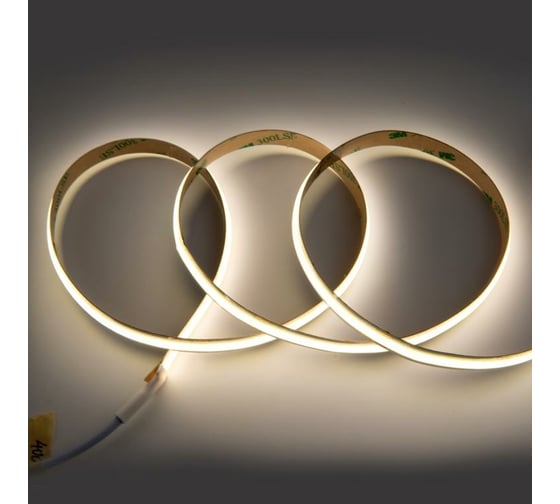 Светодиодная лента General Lighting Systems 5 м, 14Вт/м,24В, COB720, 10мм, 1600Лм/м, IP20,4500К,нейтральный белый GLS-COB-528-14-24-IP20-4 502914
