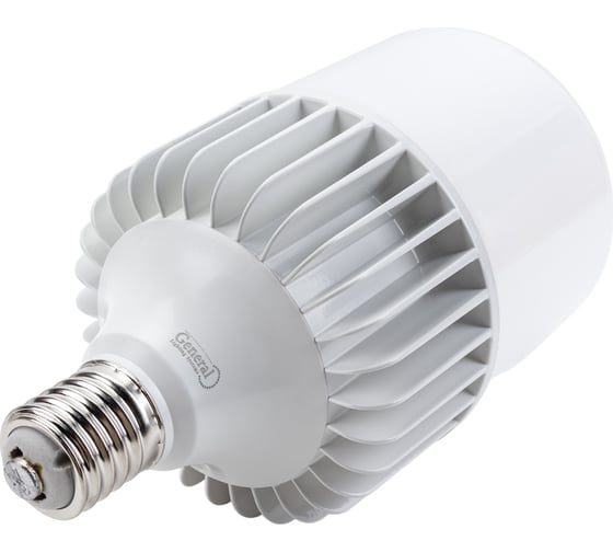 Универсальная высокомощная светодиодная лампа General Lighting Systems E40, энергоэффективная лампочка – Цилиндр, световой поток 10000 лм (люмен), мощность 150 Вт, холодный белый 6500К 661082