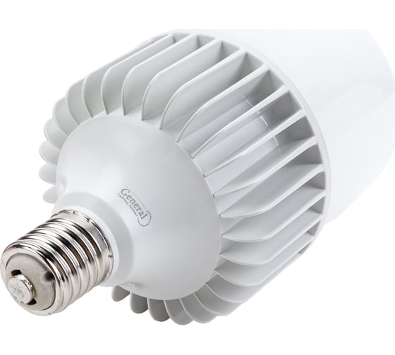 Универсальная высокомощная светодиодная лампа General Lighting Systems E40, энергоэффективная лампочка – Цилиндр, световой поток 14000 лм (люмен), мощность 200 Вт, холодный белый 6500К 661160