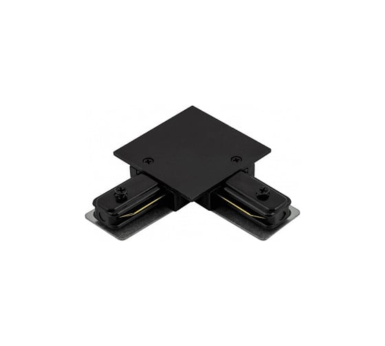 Коннектор для встраиваемого шинопровода General Lighting Systems L-образный, G-1-TLT-I-IP20-B 1-фазный, черный 581906
