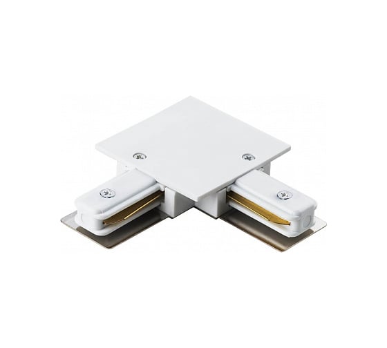 Коннектор для встраиваемого шинопровода General Lighting Systems L-образный, G-1-TLT-I-IP20-W 1-фазный, белый 581904 1