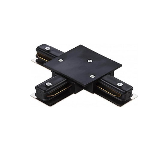 Коннектор для встраиваемого шинопровода General Lighting Systems Т-образный, G-1-TTT-I-IP20-B 1-фазный, черный 580944