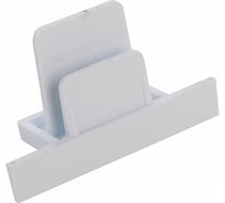 Торцевая заглушка General Lighting Systems G-1-E-I-IP20-W для встраиваемого шинопровода однофазного, белая 581402