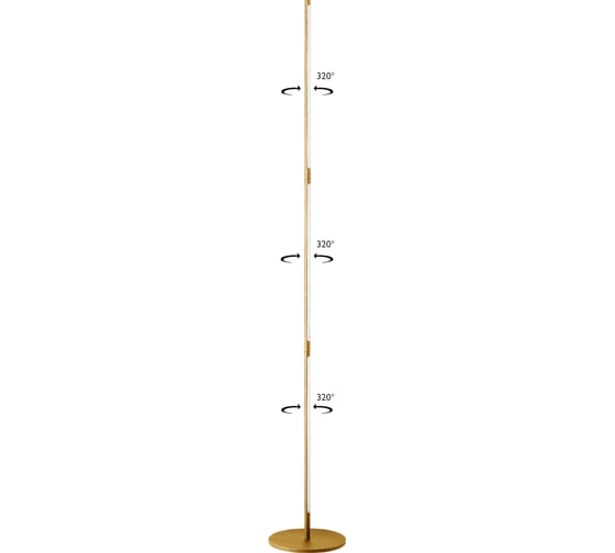 Торшер Crystal lux LARGO PT25W GOLD