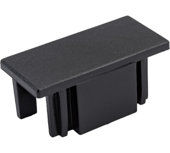 Пластиковая заглушка для шинопровода FERON черный, LD1013, 41988 21740644