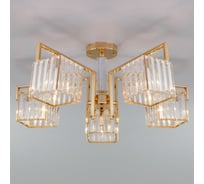 Потолочный светильник Eurosvet Strotskis 10126 5 золото/прозрачный хрусталь a054448