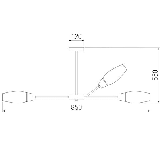 Потолочный светильник Eurosvet 60140 9 золото a055495