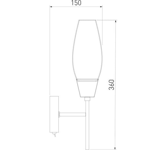 Настенный светильник Eurosvet 60140 1 золото a056383