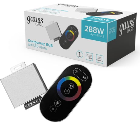 Контроллер RGB Gauss Basic для ленты LED 12V 288W 1/100 BT622