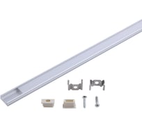 Алюминиевый накладной профиль для ленты Gauss LED прямой 2 метра BT411