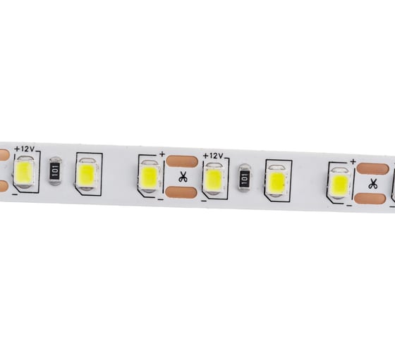 Лента светодиодная General Lighting Systems GLS-2835-120-9.6-12-IP20-6, 50 метров, 9,6Вт/м, 12В, SMD2835, 8мм, 120 диодов/м, 7Лм/м, IP20, 6500К - холодный белый 501460