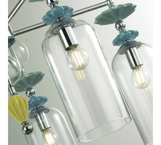 Люстра ODEON LIGHT E14, 7х40W, BIZET 4893/7C