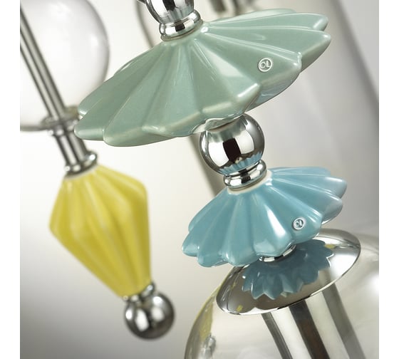 Люстра ODEON LIGHT E14, 7х40W, BIZET 4893/7C