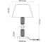 Настольная лампа ODEON LIGHT E27, 1х60W, CANDY 4861/1TC 6
