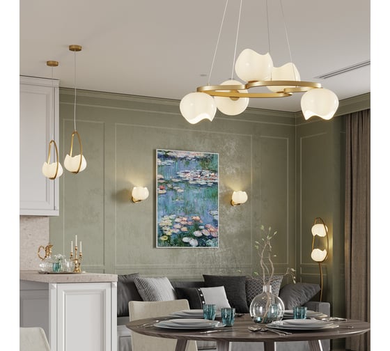 Торшер ODEON LIGHT E14, 2х40W, WATERLILY 4873/2F