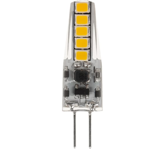 Светодиодная лампа REXANT JC-SILICON G4, 220 В, 2 Вт, 4000 K, нейтральный свет силикон 604-5010