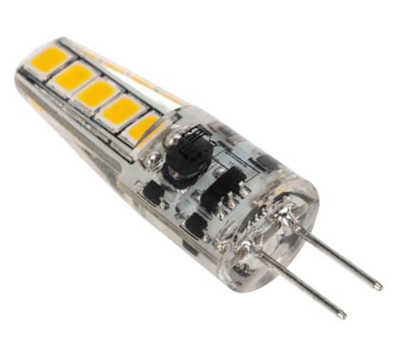 Светодиодная лампа REXANT G4 JC-SILICON 220 В 2 Вт 6500 K холодный свет силикон 604-5011
