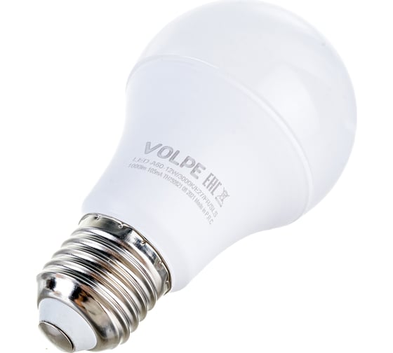Светодиодная лампа Volpe LED-A60-12W/3000K/E27/FR/SLS UL-00008776