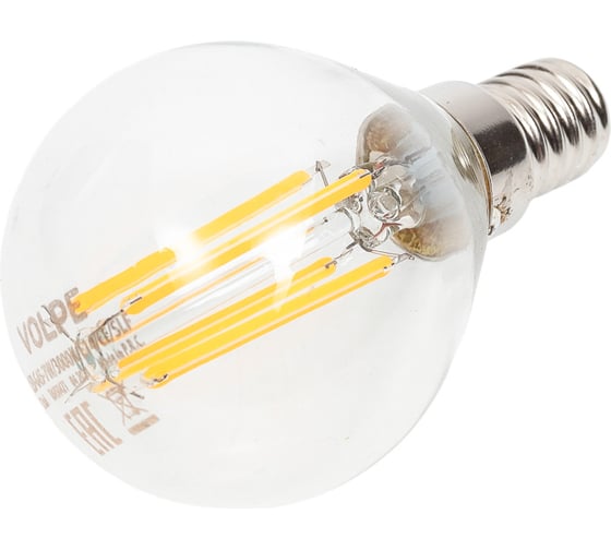 Светодиодная лампа Volpe LED-G45-7W/3000K/E14/CL/SLF UL-00008318
