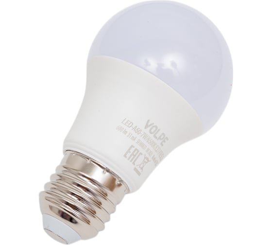 Светодиодная лампа Volpe LED-A60-7W/6500K/E27/FR/SLS UL-00008773
