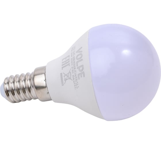 Светодиодная лампа Volpe LED-G45-6W/4000K/E14/FR/SLS UL-00008815