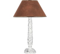 Настольный светильник BOGACHO Лето белого цвета СБ-183/Бел/Шоколад