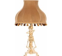 Настольный светильник BOGACHO Флора бежевого цвета СБ-43/АС/Классика поталь