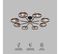 Потолочный светильник Eurosvet 70121 8 черный a052342