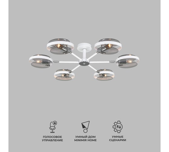 Потолочный светильник Eurosvet 70121 6 белый a052338 1