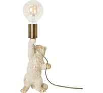 Настольный светильник BOGACHO Кот Люмен 42 см бежевого цвета с лампой СБ-185/кремовый