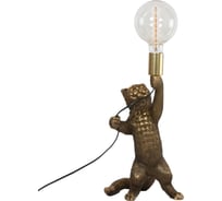 Настольный светильник BOGACHO Кот Мэдисон 59 см бронзового цвета с лампой СБ-172/бронзовый