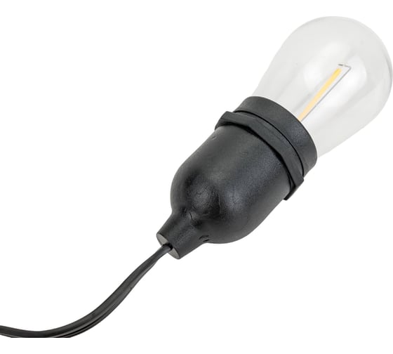 Гирлянда ЭРА нить Филамент 2 ERABL-FIL2 9.5 м, 20 LED, теплый белый, E27, каучук, IP44 Б0056018