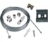 Набор для подвесного монтажа трехфазных шинопроводов Uniel UFB-H45 SILVER 1 POLYBAG UL-00006033 1
