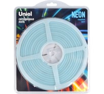 Гибкая светодиодная лента Uniel NEON ULS-N01-2835-120LED/m-6mm-IP67-DC12V-9W/m-5M-LIGHTBLUE UL-00009091