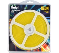 Гибкая светодиодная лента Uniel NEON ULS-N01-2835-120LED/m-6mm-IP67-DC12V-9W/m-5M-YELLOW L-00009088