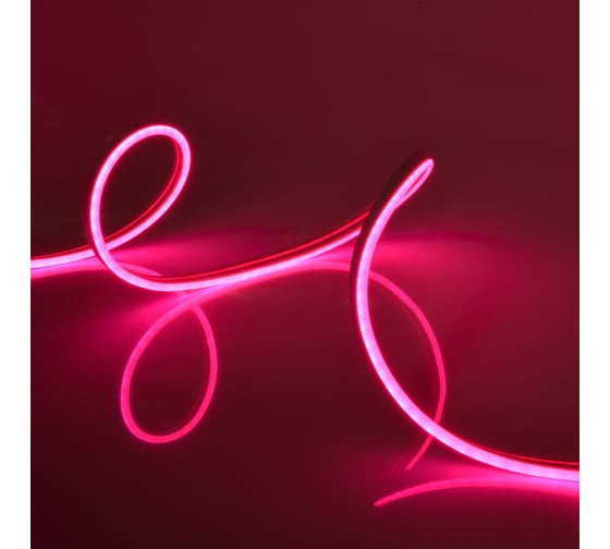 Гибкая светодиодная лента Uniel NEON ULS-N01-2835-120LED/m-6mm-IP67-DC12V-9W/m-5M-PINK UL-00009090