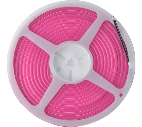 Гибкая светодиодная лента Uniel NEON ULS-N01-2835-120LED/m-6mm-IP67-DC12V-9W/m-5M-PINK UL-00009090