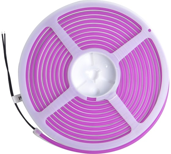 Гибкая светодиодная лента Uniel NEON ULS-N01-2835-120LED/m-6mm-IP67-DC12V-9W/m-5M-PURPLE UL-00009089