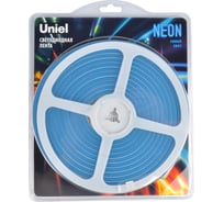 Гибкая светодиодная лента Uniel. NEON ULS-N01-2835-120LED/m-6mm-IP67-DC12V-9W/m-5M-BLUE UL-00009085