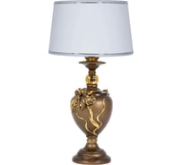 Настольный светильник BOGACHO Флер де Лис бронзового цвета СБ-180/Б/Тюссо снег