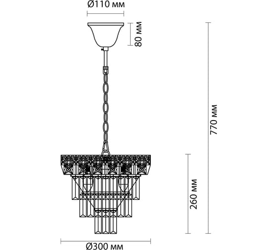 Люстра LUMION E14, 4х40W, IGGY 5232/4