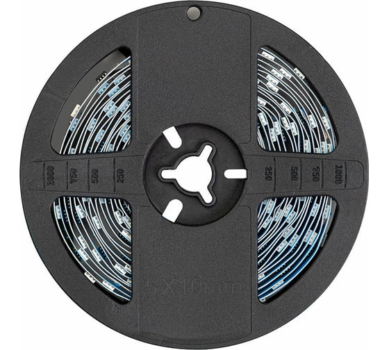Cветодиодная лента MAKSILED 12В, 30д/м, 7.2Вт/м, SPI-RGB, IP20, 5м, мульти ML-R30-5050RGB-WS2811-S