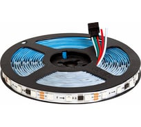 Cветодиодная лента MAKSILED 12В, 60д/м, 12.4Вт/м, SPI-RGB, IP20, 5м, мульти ML-R60-5050RGB-WS2811-S