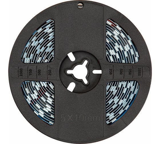 Cветодиодная лента MAKSILED 12В, 60д/м, 12.4Вт/м, SPI-RGB, IP20, 5м, мульти ML-R60-5050RGB-WS2811-S