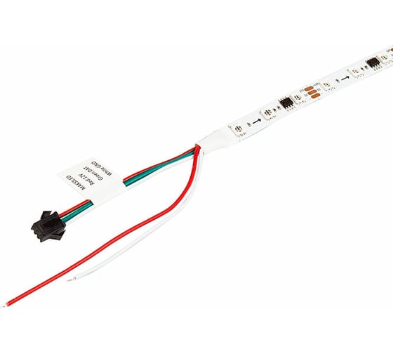 Cветодиодная лента MAKSILED 12В, 60д/м, 12.4Вт/м, SPI-RGB, IP20, 5м, мульти ML-R60-5050RGB-WS2811-S
