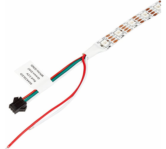 Cветодиодная лента MAKSILED 12В, 60д/м, 9.6Вт/м, SPI-RGB, IP20, 5м, мульти ML-R60-5050RGB-INK1003-S
