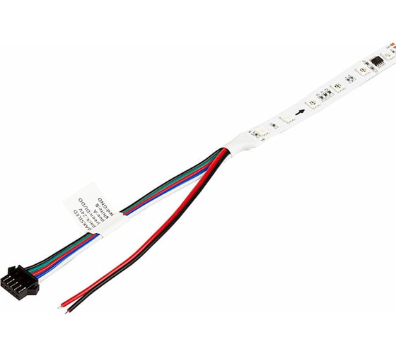 Cветодиодная лента MAKSILED 24В, 60д/м, 15.2Вт/м, SPI-DMX, IP20, 5м, мульти ML-R60-5050RGB-DMX512-S