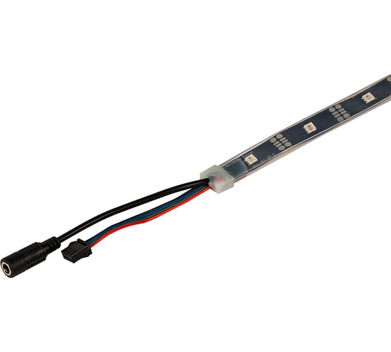 Cветодиодная лента MAKSILED 5В, 24д/м, 7Вт/м, SPI-RGB, APA102, IP54, 3м, мульти ML-W-104-RGB-V/4-SF