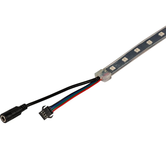 Cветодиодная лента MAKSILED 5В, 48д/м, 14Вт/м, SPI-RGB, APA102, IP54, 3м, мульти ML-W-104-RGB-V/2-SF